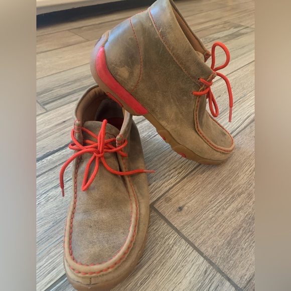 Twisted X Other - Twisted X driver moccasins Red Lace/ Stitching 7 1/2